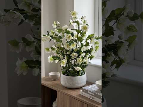 Large White Hellebore Artificial Flowers