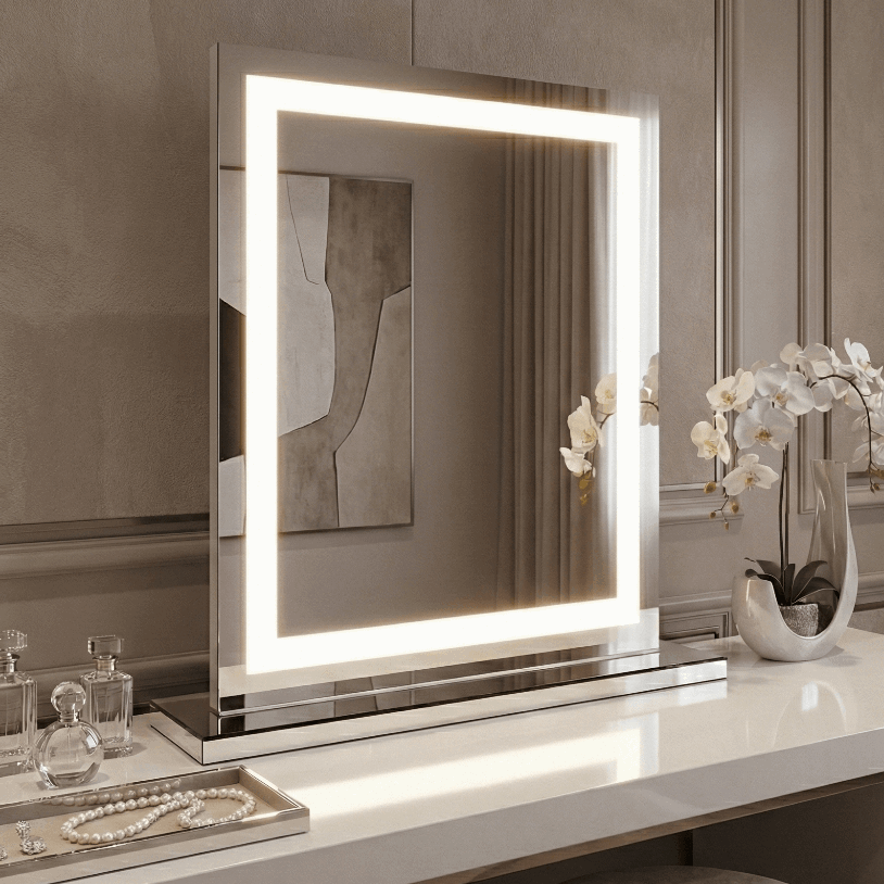 Hollywood Pro Mirror with LED Lights for Enhanced Vanity and Makeup Application