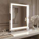Hollywood Pro Mirror with LED Lights for Enhanced Vanity and Makeup Application