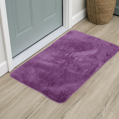 Vinsani Plush Purple Bath Mat for Soft Comfort Vinsani