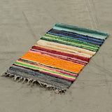 Large Rag Rug - 150x90cm - premium quality - Rainbow Colours AW Dropship UK