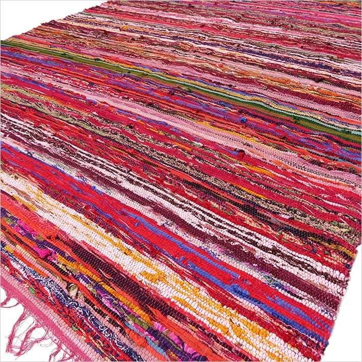 Shades 4 Seasons UK Colourful Indian Rag Rug for Home Decor AW Dropship UK