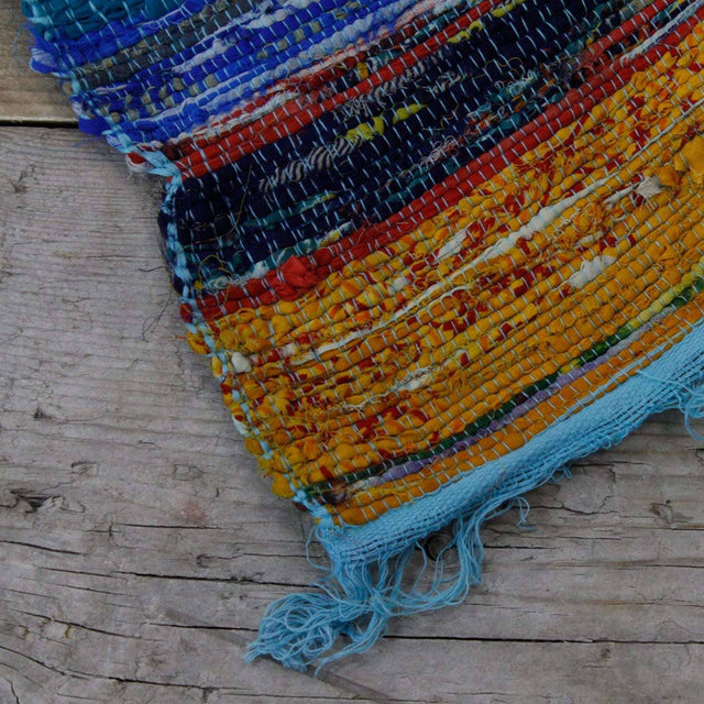 Shades 4 Seasons UK Colourful Indian Rag Rug for Home Decor AW Dropship UK
