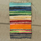 Large Rag Rug - 150x90cm - premium quality - Rainbow Colours AW Dropship UK