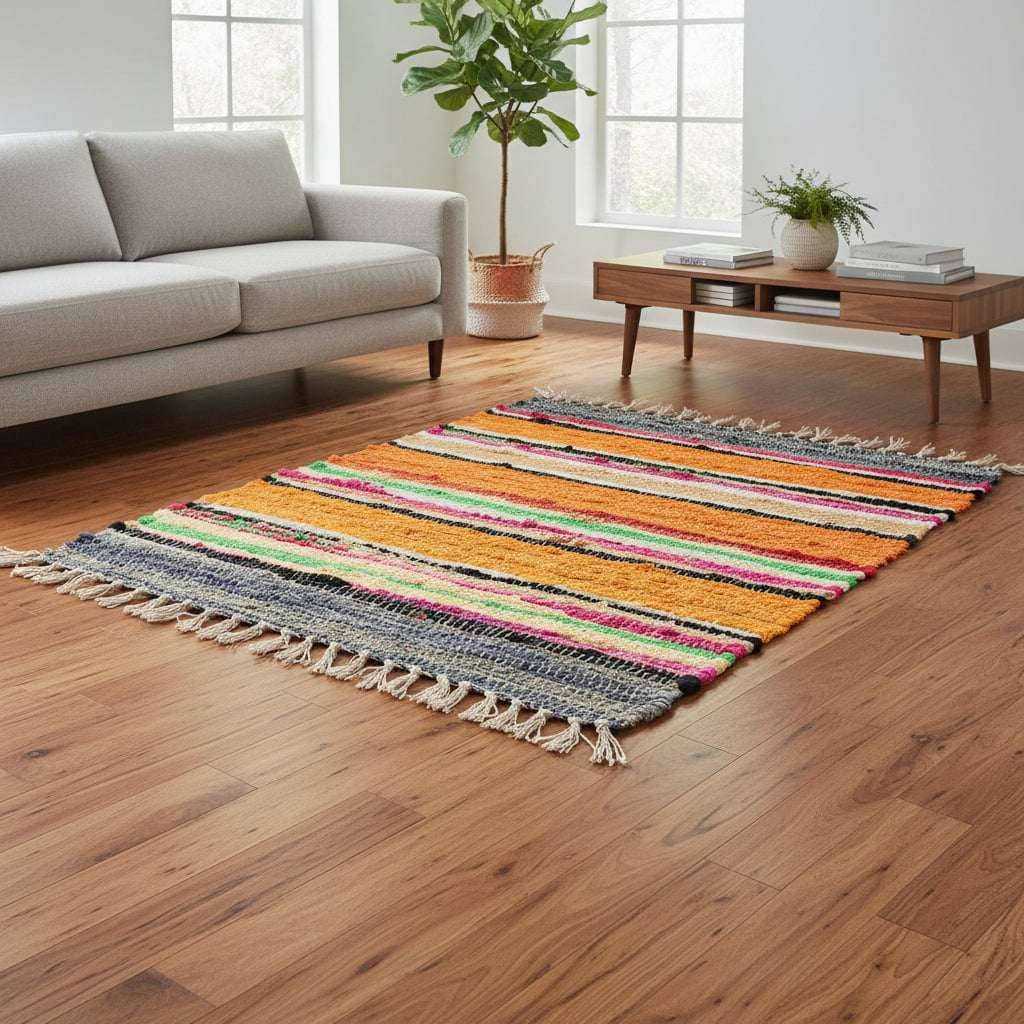 Room Rag Rug - 150x200cm - premium quality - Rainbow Colours AW Dropship UK