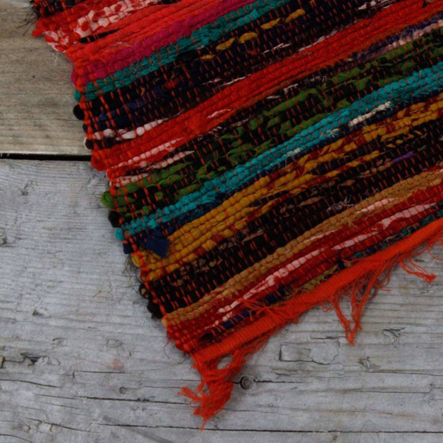 Shades 4 Seasons UK Colourful Indian Rag Rug for Home Decor AW Dropship UK
