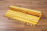 Large Rag Rug - 150x90cm - premium quality - Sunrise Oranges AW Dropship UK