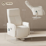 Wise Galleria Recliner Armchair in white with sleek design and ergonomic features for ultimate comfort