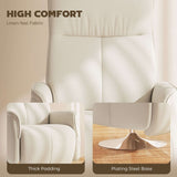 Wise Galleria Recliner Armchair with thick padding and a stylish plating steel base for comfort