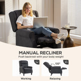 Wise Galleria Recliner Armchair in Grey, perfect for relaxing or working with a push-back mechanism