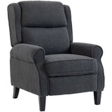 Comfortable Recliner Armchair in dark grey with plush upholstery and sturdy legs