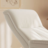 Stylish Recliner Armchair in Soft White Fabric for Relaxation and Comfort