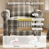 Comfortable reclining armchair with foam layers for optimal support and relaxation at home