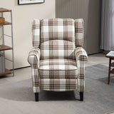 Wise Galleria Reclining Armchair in stylish plaid design for comfort and relaxation