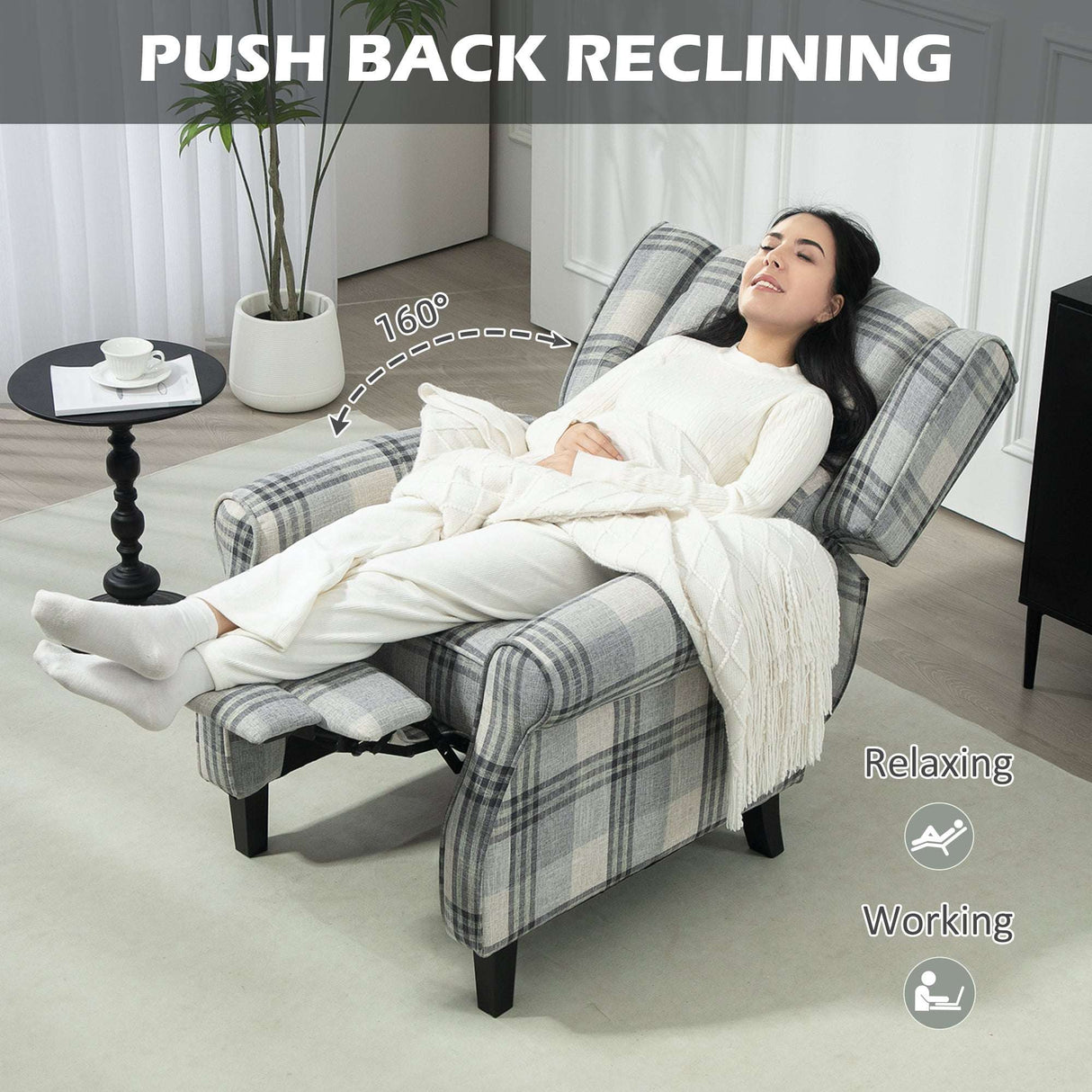 Comfortable Wise Galleria reclining armchair with push back feature, perfect for relaxing and lounging