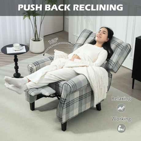 Comfortable Wise Galleria reclining armchair with push back feature, perfect for relaxing and lounging