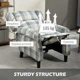 Wise Galleria Reclining Armchair with sturdy structure, padded armrest, and adjustable footrest support