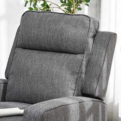 Wise Galleria Reclining Chair in Grey Fabric with Plush Cushions for Comfortable Seating