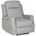 Wise Galleria Grey Reclining Chair with Comfortable Upholstery and Modern Design for Living Rooms