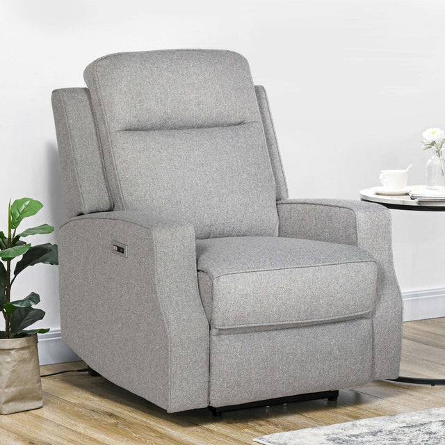 Wise Galleria Reclining Chair in Grey Upholstery with Comfortable Design for Relaxation