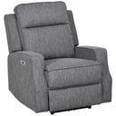 Wise Galleria Grey Reclining Chair with Plush Cushioning and Modern Design for Comfortable Living Rooms
