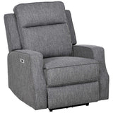 Wise Galleria Grey Reclining Chair with Plush Cushioning and Modern Design for Comfortable Living Rooms