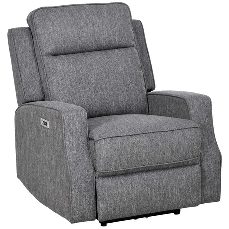 Wise Galleria Grey Reclining Chair with Plush Cushioning and Modern Design for Comfortable Living Rooms