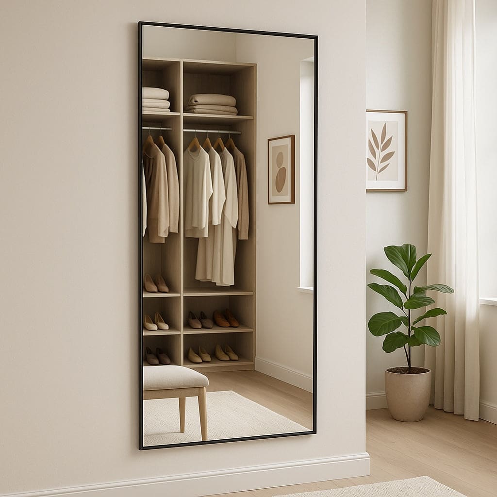 Elegant Rectangle Mirror by Jobu Home, perfect for modern living spaces with a sleek design