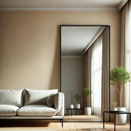 Elegant Rectangle Mirror from Jobu Home, perfect for enhancing modern living spaces