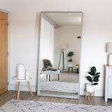 Jobu Home Rectangle Mirror with a sleek frame, perfect for modern living spaces
