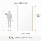 Rectangle Mirror by Jobu Home with oversized design for making a statement in any room