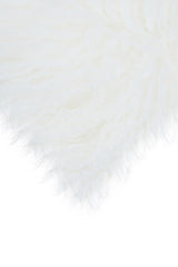 Fluffy Orsina Rectangular Cushion in White, perfect for adding comfort to any living space