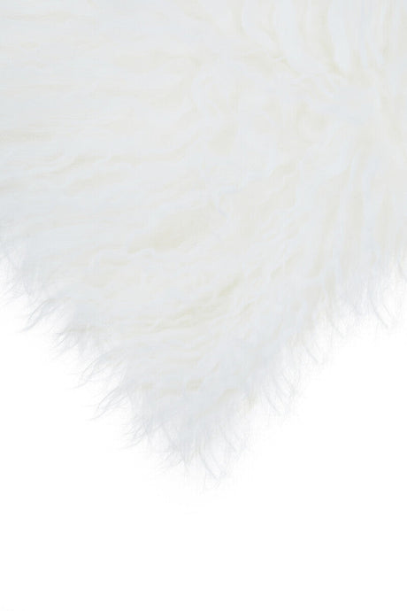 Fluffy Orsina Rectangular Cushion in White, perfect for adding comfort to any living space