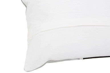 Orsina Rectangular Cushion in soft white fabric with elegant stitching detail