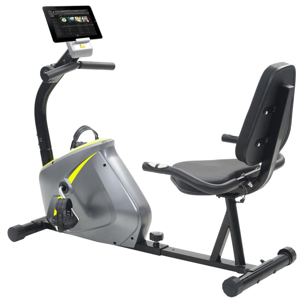vidaXL Magnetic Recumbent Exercise Bike with Pulse Measurement vidaXL
