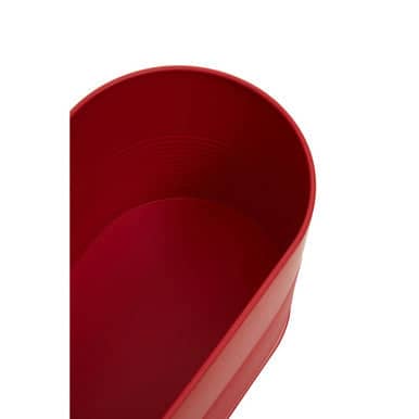 Orsina Stylish Red Bread Bin with Bamboo Lid Orsina