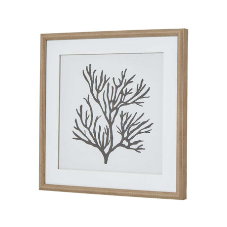 Reef Coral Art Mounted In Beaded Frame Shades 4 Seasons