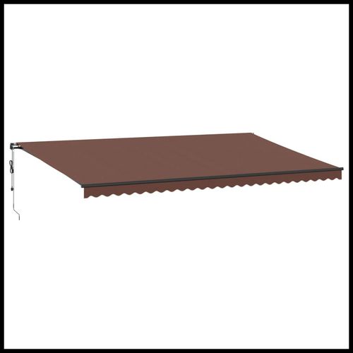 vidaXL Automatic Retractable Awning Burgundy 300x250 cm vidaXL