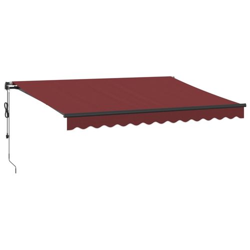 vidaXL Automatic Retractable Awning Burgundy 300x250 cm vidaXL
