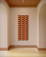 Printworks Tapestry with a Modern Abstract Design in Warm Tones for Home Decor