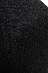 Oliveto Black Boucle Fabric Revolving Armchair Orsina