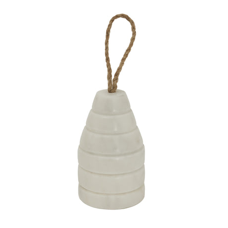 Shades 4 Seasons Ribbed Doorstop in a stylish white finish, ideal for home decor and functionality