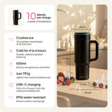 Fridja Portable Blender with stainless steel blades, 500ml capacity, and USB-C charging for smoothies on-the-go