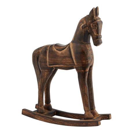 Shades 4 Seasons Rocking Horse Home Decor BROWN WOOD Shades 4 Seasons