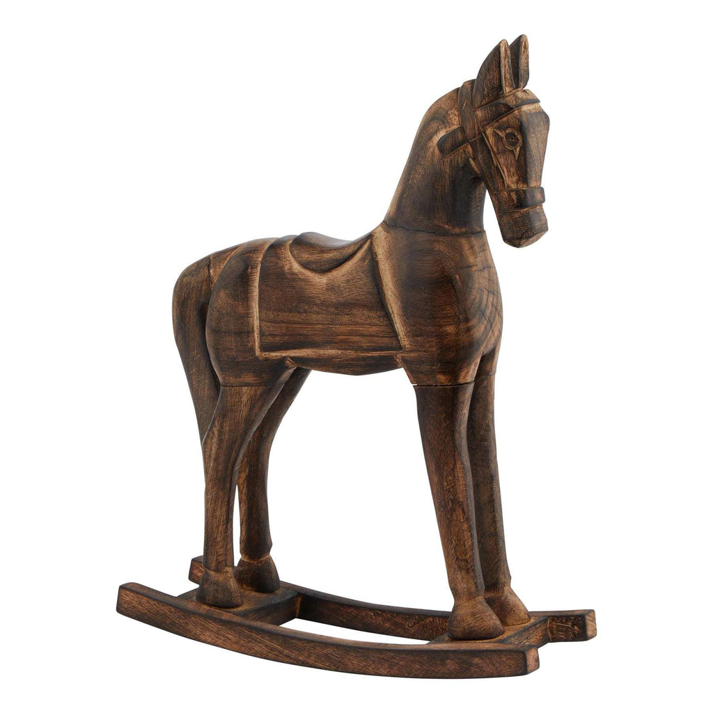 Shades 4 Seasons Rocking Horse Home Decor BROWN WOOD Shades 4 Seasons