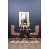 Allure Rectangular Rose Gold Dining Table Orsina