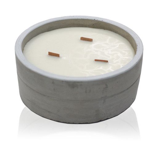 Large Round Candle Box - Crushed Vanilla & Orange AW-Dropship