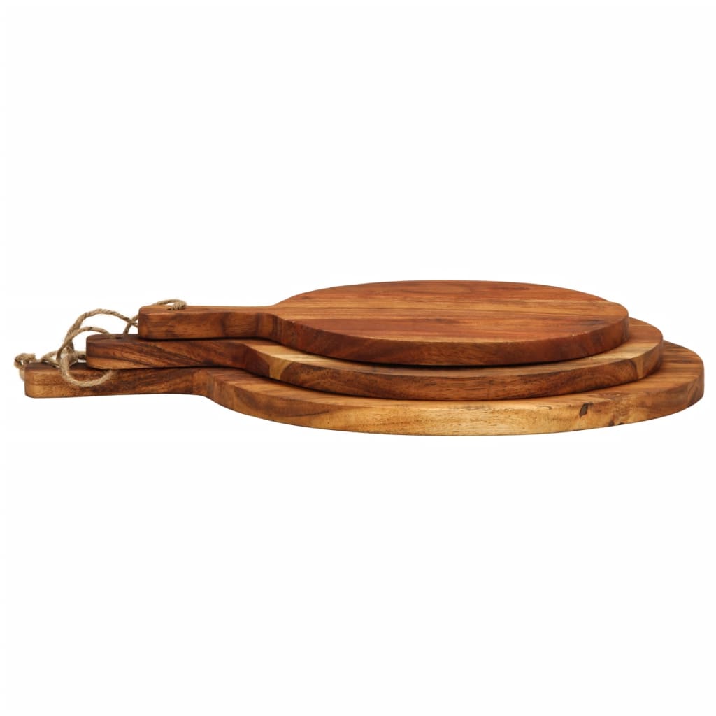 vidaXL Chopping Board 3pcs Solid Wood Acacia vidaXL