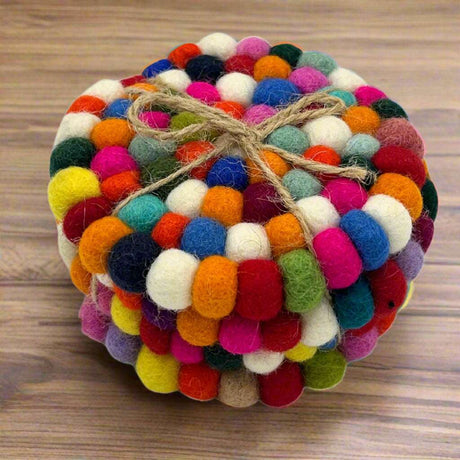 Shades 4 Seasons Colorful Round Coasters Set Shades 4 Seasons