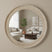Shades 4 Seasons Round Framed Mirror for Stylish Decor ANTIQUE WHITE WOOD Shades 4 Seasons